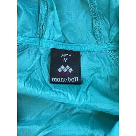 Montbell Hooded Jacket Size Medium Women’s Turquoise Full Zip - Picture 3 of 8